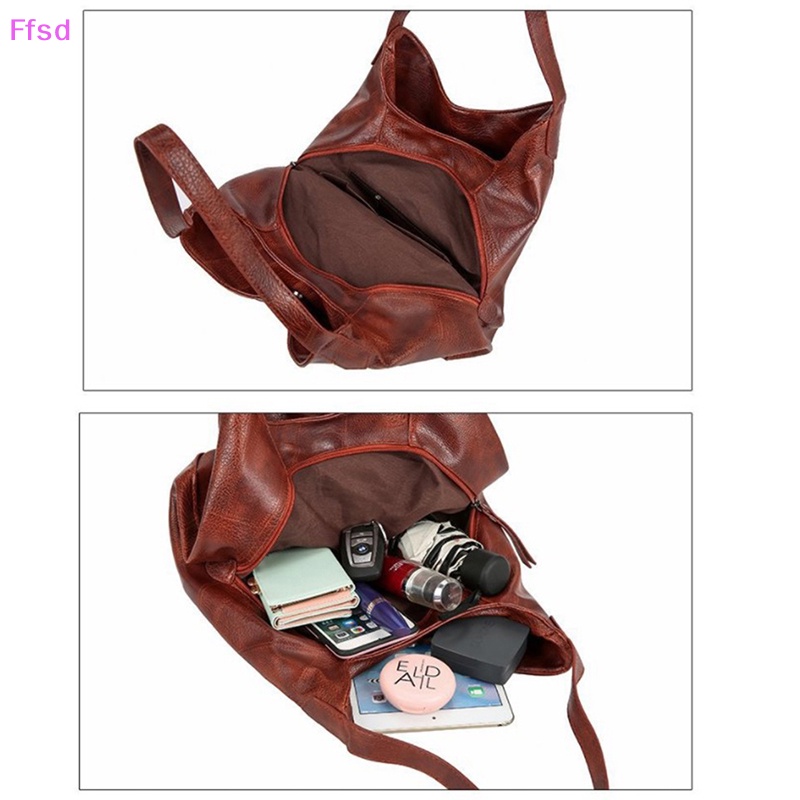 {Ffsd} Mới Túi Xách Da PU Mềm Đơn Giản Thời Trang Cao Cấp Có Tay Cầm Dành Cho Nữ * Bán Chạy