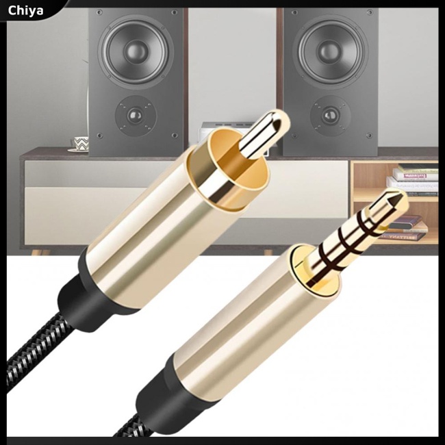 Dây Cáp Âm Thanh Đồng Trục Kỹ Thuật Số Hdtv Stereo Spdif Rca Sang 3.5mm Cho Bộ Khuếch Đại Tv