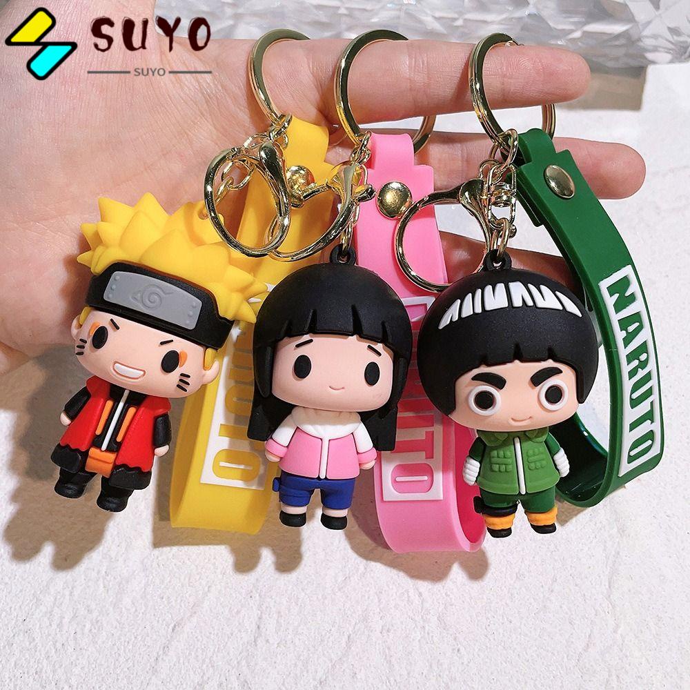 SUYO Móc Chìa Khóa 7CM Bằng PVC Họa Tiết Hoạt Hình Naruto Uzumaki Kakashi Nhiều Màu Thời Trang