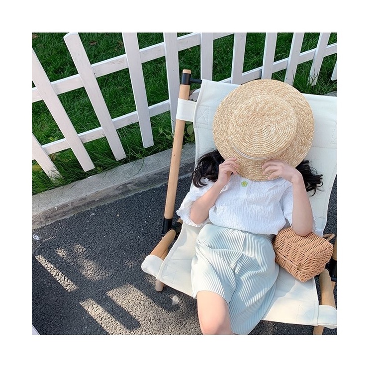 Áo Thun Tay Ngắn Dáng Rộng Thời Trang Mùa Hè Xinh Xắn Cho Bé Gái