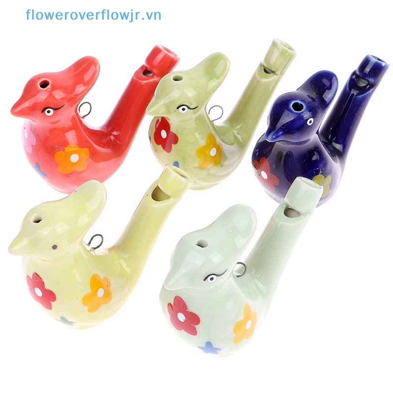 1 Còi Thổi Nước Hình Chú Chim Bằng Gốm Sứ Kèm Dây Đeo Đồ Chơi Giáo Dục Cho Bé