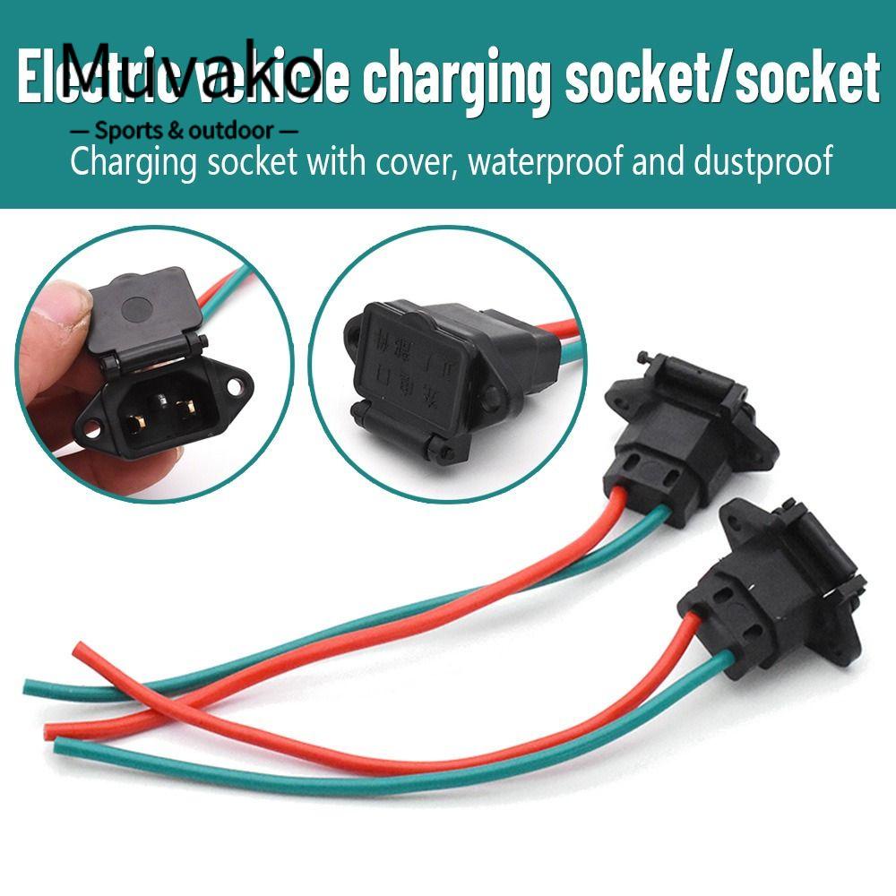 MUVAKO 2 Đầu Nối Pin E-bike Cho Dây Cáp 12AWG 36V 48V