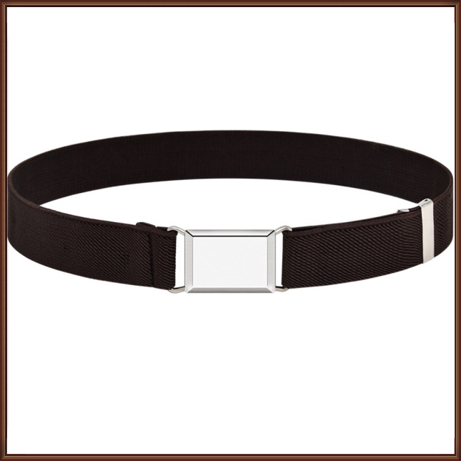 Set 4 Thắt Lưng Co Giãn Màu Sắc Trơn Có Khóa Cài Tùy Chỉnh Dành Cho Trẻ Em