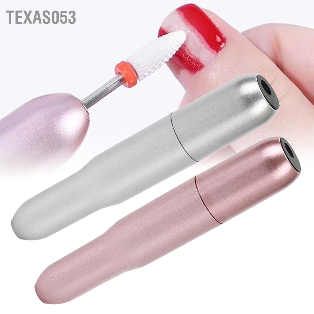 Texas053 Máy mài móng tay Điện cầm bằng nhựa USB 20000 RPM khoan để loại bỏ da chết