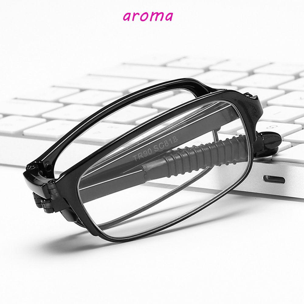 AROMA Mắt Kính Đọc Sách Gấp Lại Được Có Móc Khóa Dành Cho Nam Nữ