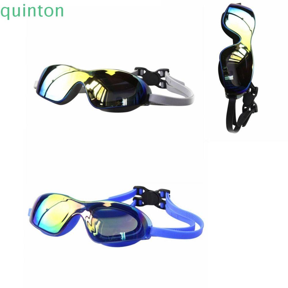 QUINTON Kính Bơi Mạ Điện Bằng Silicone Chống Thấm Nước Điều Chỉnh Được