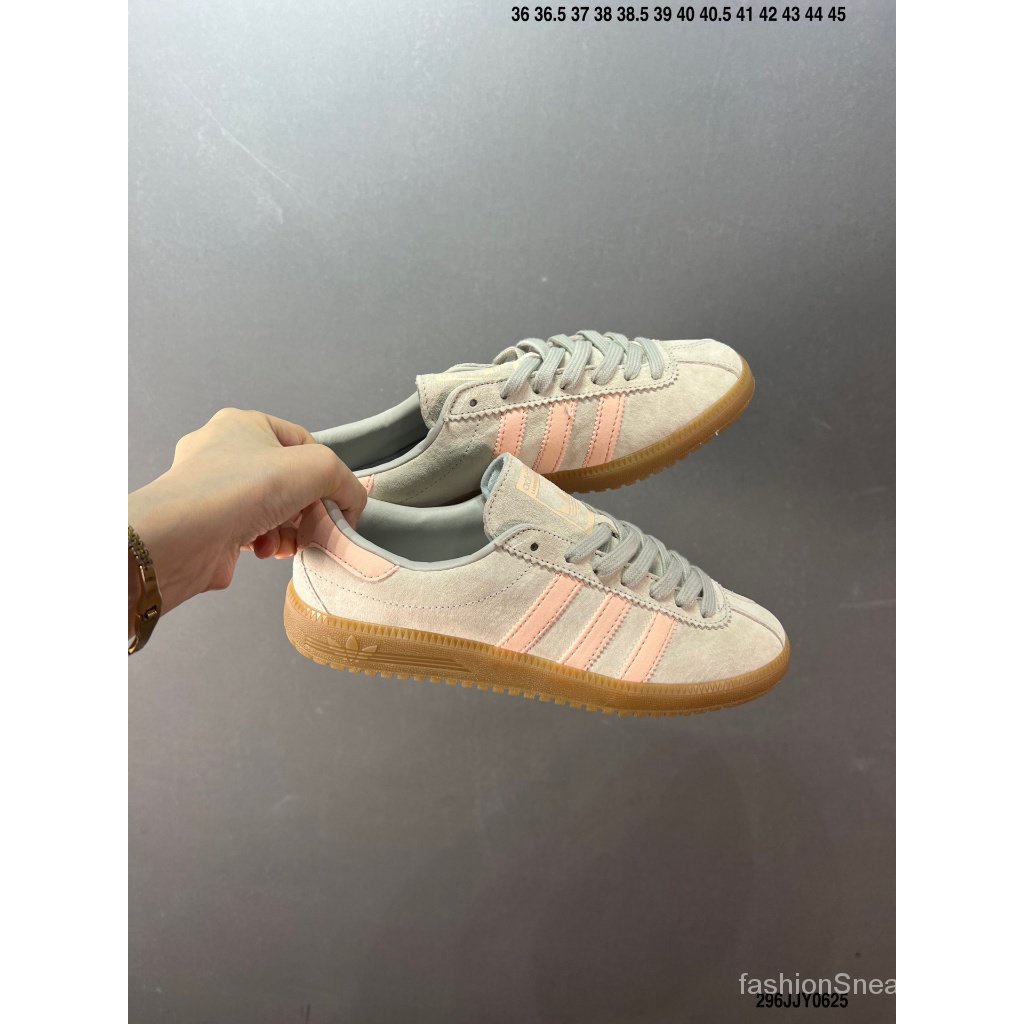 Three - Giày sneakers Bermuda Cỏ Đơn Màu Xám Nhạt Phong Cách retro