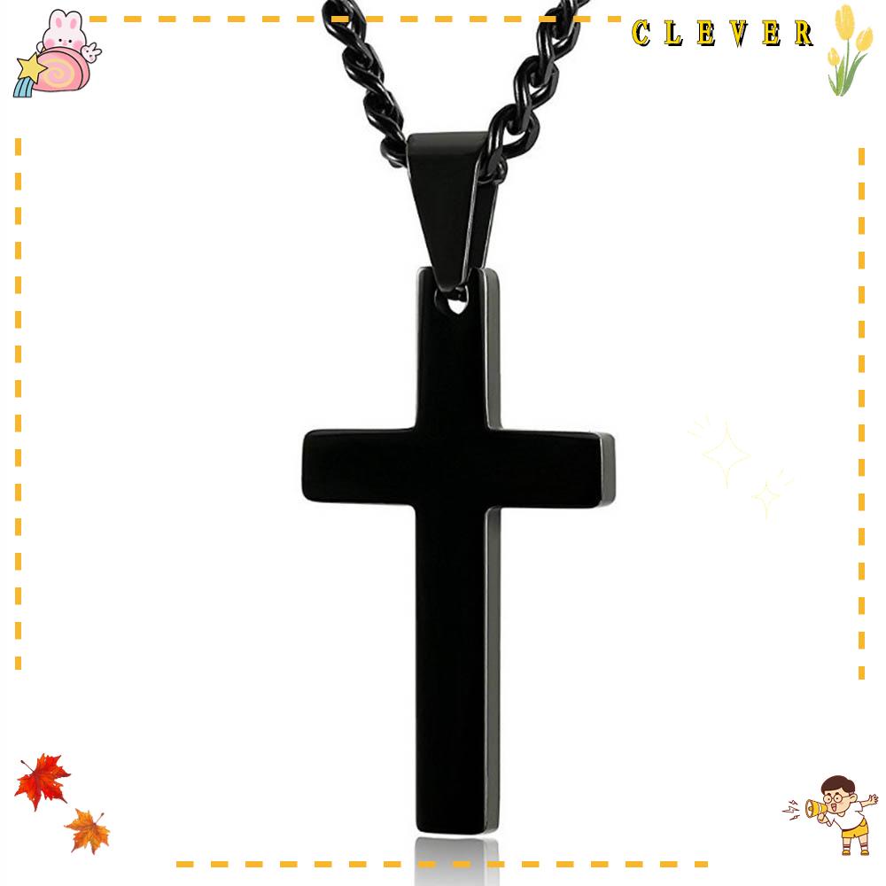 CLEVER Vòng cổ Bằng Thép Không Gỉ Mạ Vàng / Bạc Thời Trang Cho Nam