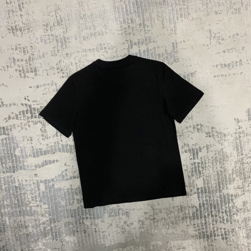 Áo Thun Cotton BA666PE Tay Ngắn Có Khóa Kéo In Họa Tiết Thời Trang Cho Nam Và Nữ