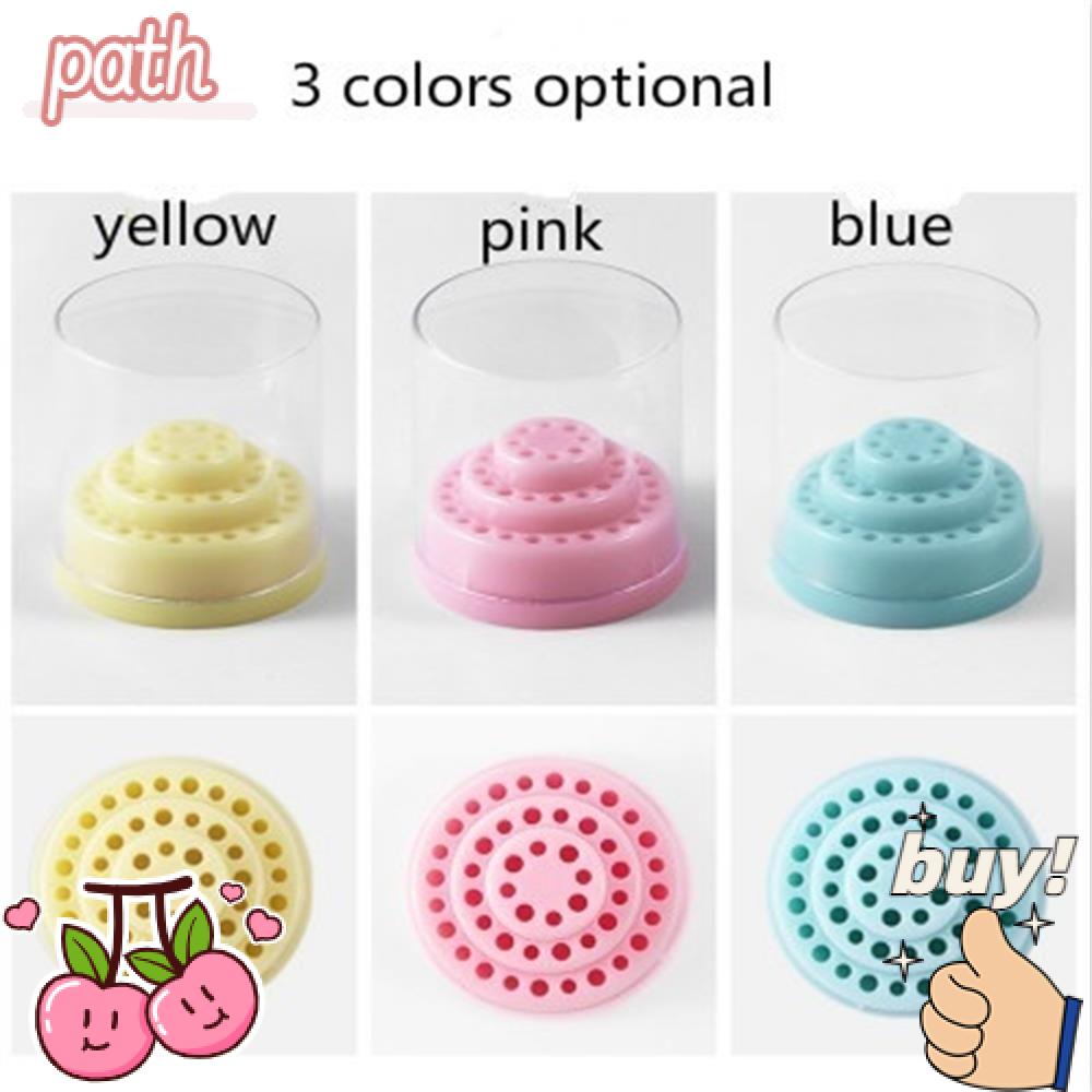 PATH Giá Đỡ Đầu Mài Móng Bằng Nhựa Trong Suốt Tiện Lợi