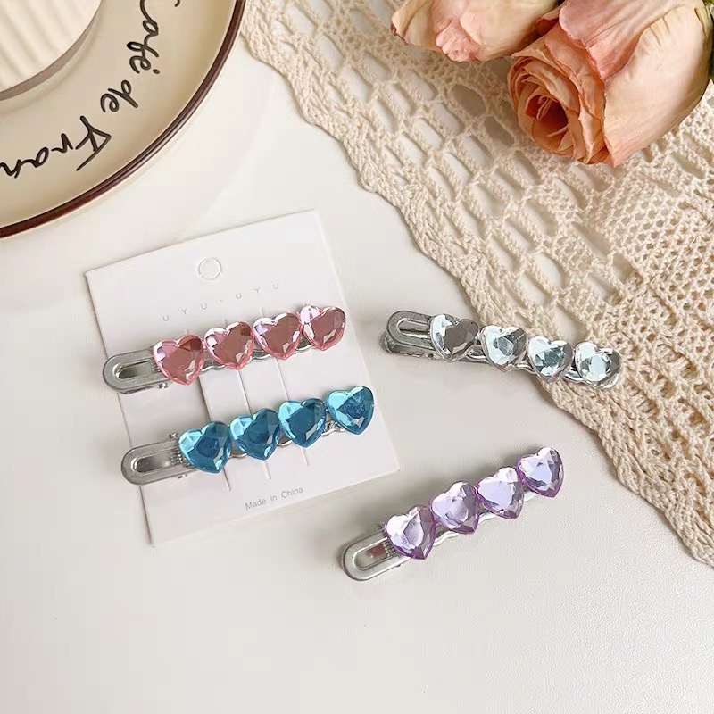 Kẹp Tóc Mái Bên Họa Tiết Trái Tim Phong Cách Nhật Hàn Thời Trang Mới 2023