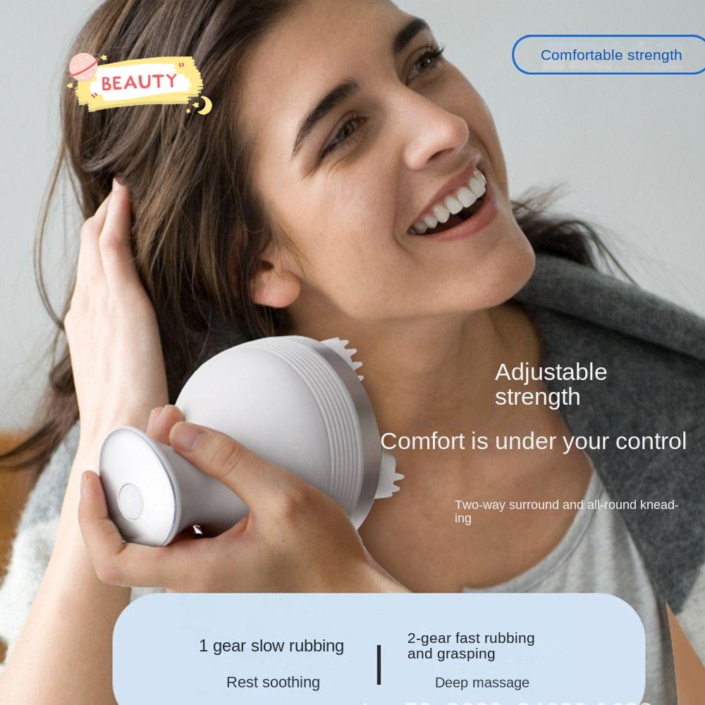 BEAUTY Máy Massage Toàn Thân 2 Đầu Bằng Nhựa Silicone Nhỏ Gọn Cho Nữ