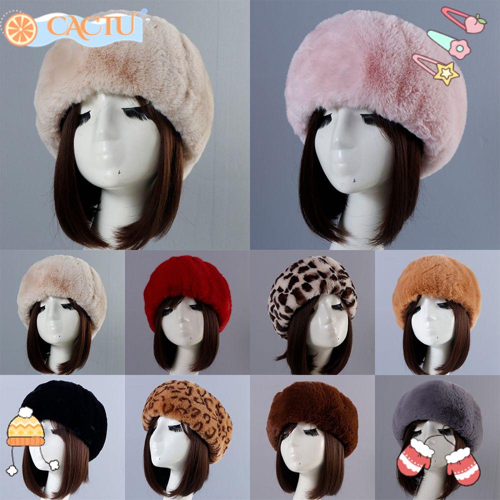 CACTU Băng Đô Lông Giả Giữ Ấm Tai Cho Nữ