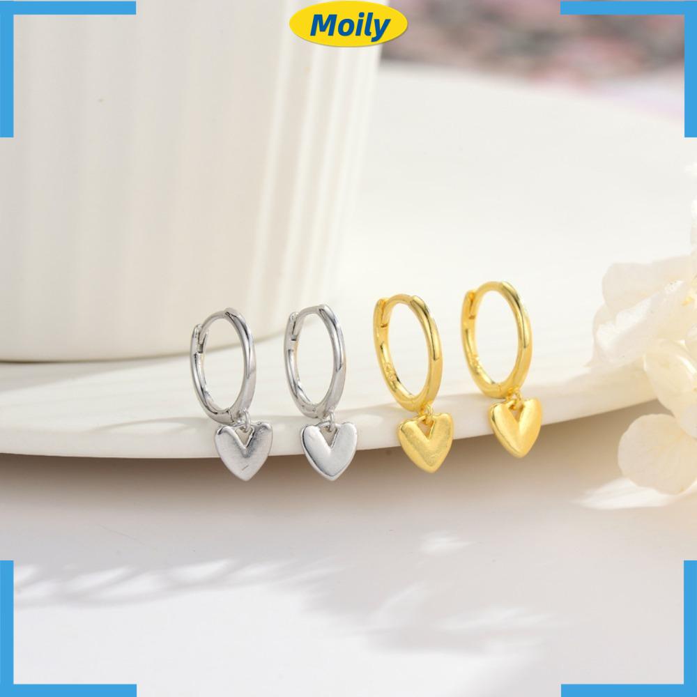 MOILYVN Set 5 Đôi Bông Tai Hình Trái Tim Xinh Xắn Cho Nữ