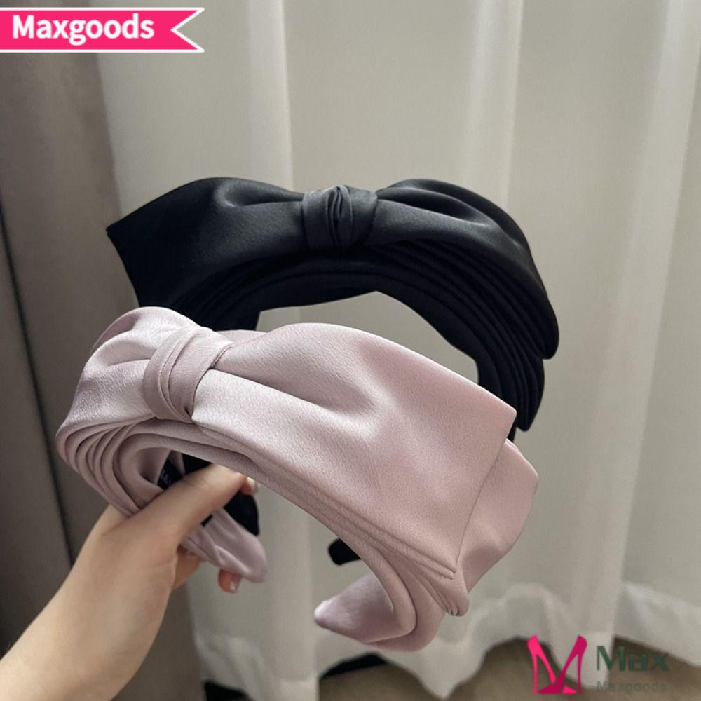 MAXG Cài Tóc Rửa Mặt Trang Điểm Thắt Nơ Xoắn Đơn Giản Ngọt Ngào Hợp Thời Trang Cho Nữ