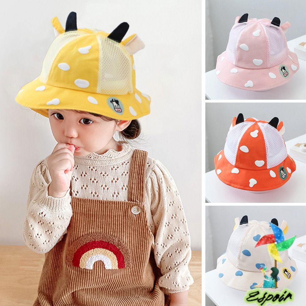 ESPO Nón Vành Fedoras Họa Tiết Hoạt Hình Thời Trang Đi Biển Unisex