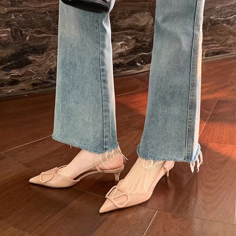 Sandal Cao Gót Mũi Nhọn Thiết Kế Mới Thời Trang 2023 Dành Cho Nữ