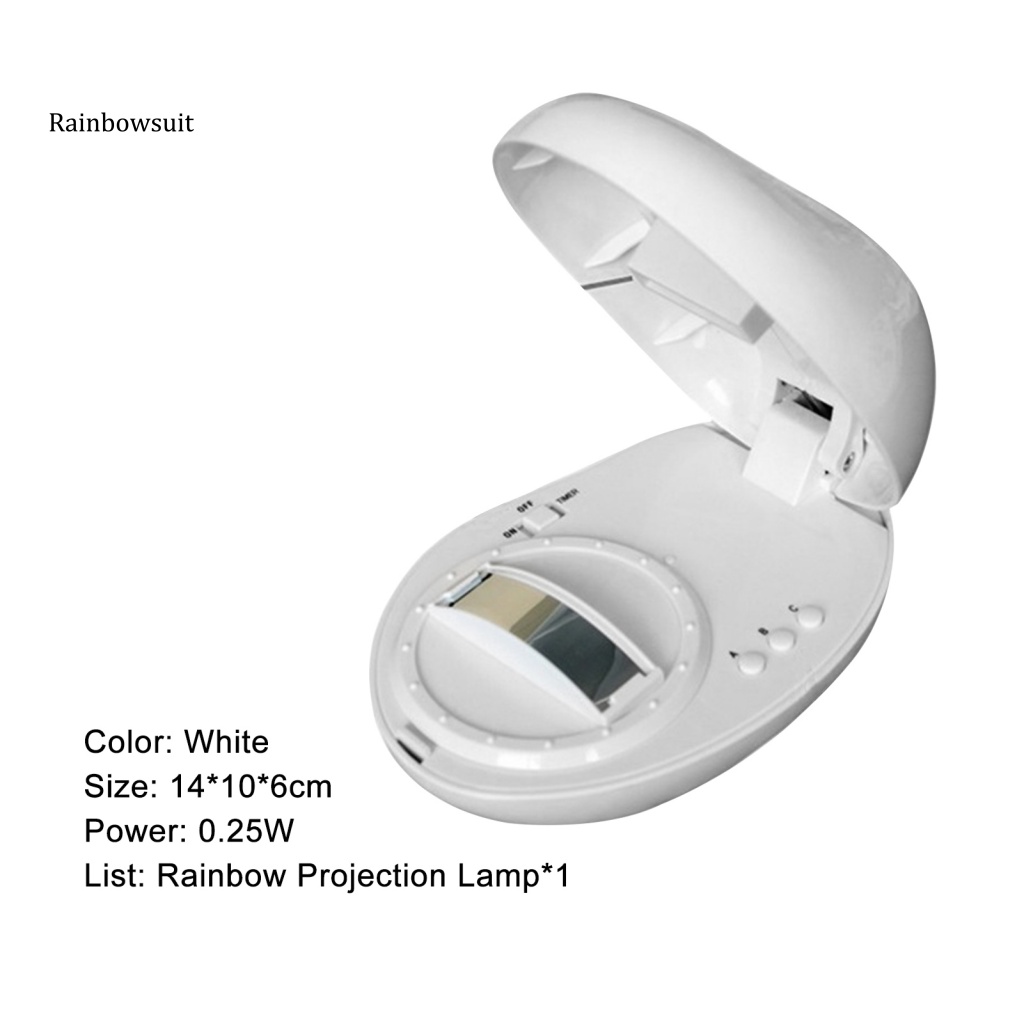 Đèn Chiếu Cầu Vồng ABS RGB Năng Lượng Thấp Hình Quả Trứng Sáng Tạo Dành Cho Phòng Ngủ