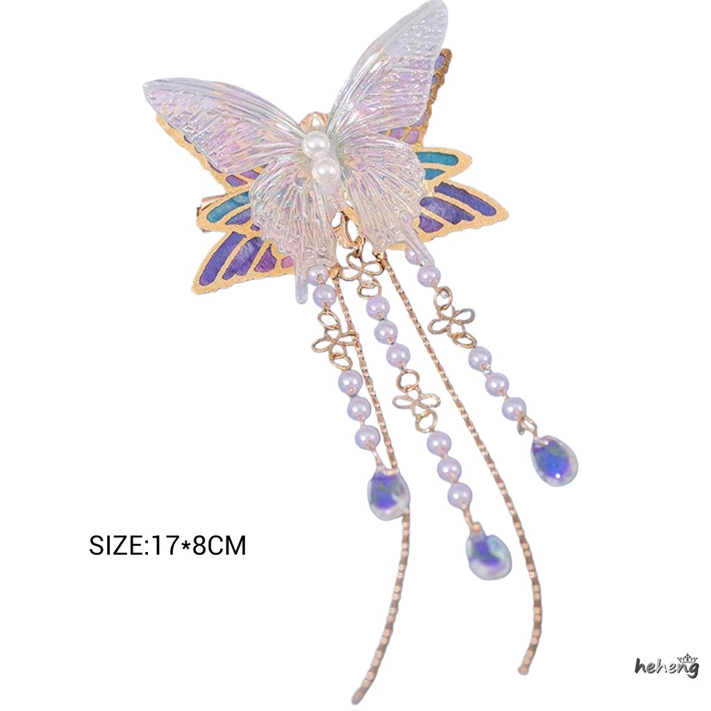 Kẹp Càng Cua Đính Ngọc Trai Hình Bướm