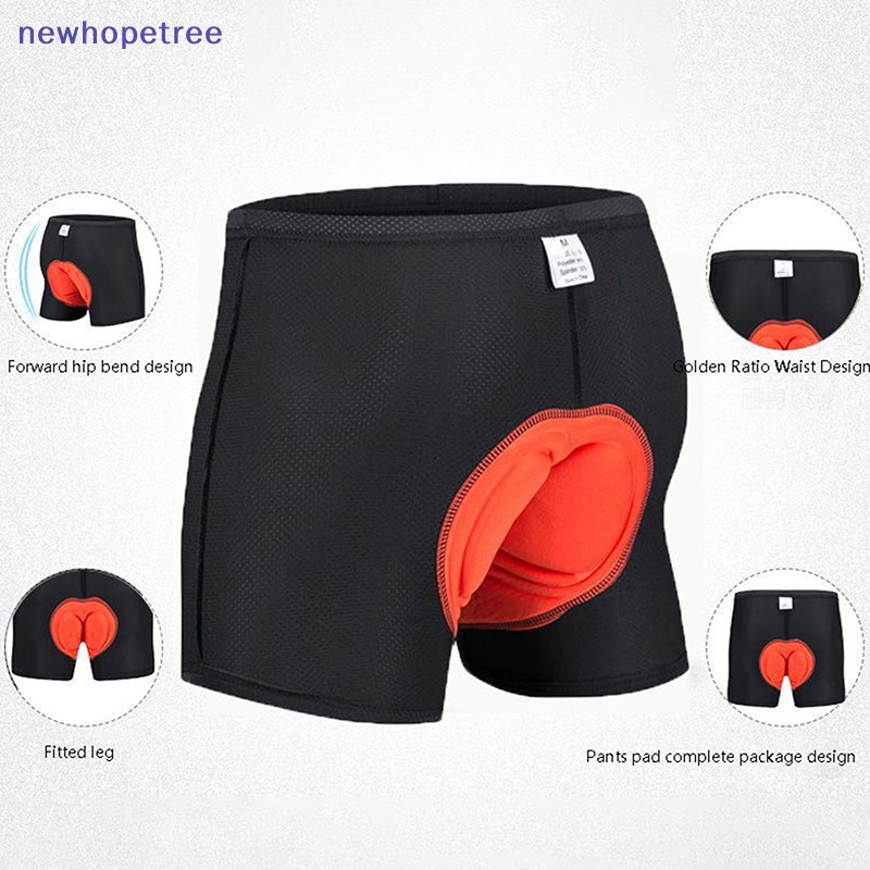 Quần Short Đạp Xe Có Đệm Mút 3D Màu Đen Thoải Mái Chất Lượng Cao