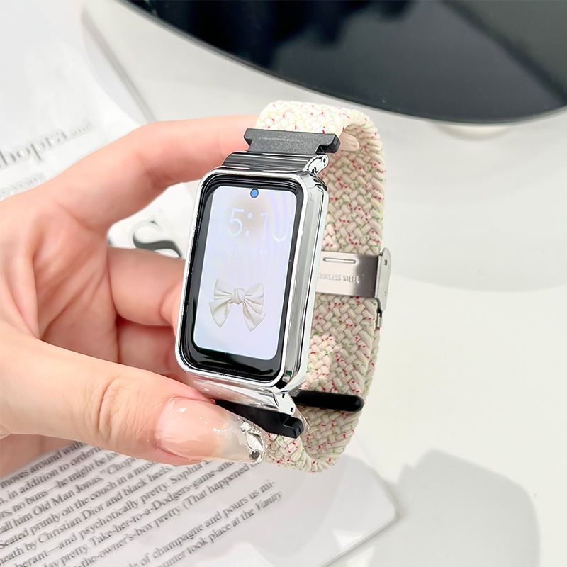 Dây Đeo Nylon Bện Thay Thế Cho Đồng Hồ Thông Minh Xiaomi Redmi Smart band 2 Xiaomi Mi Band 8 Active