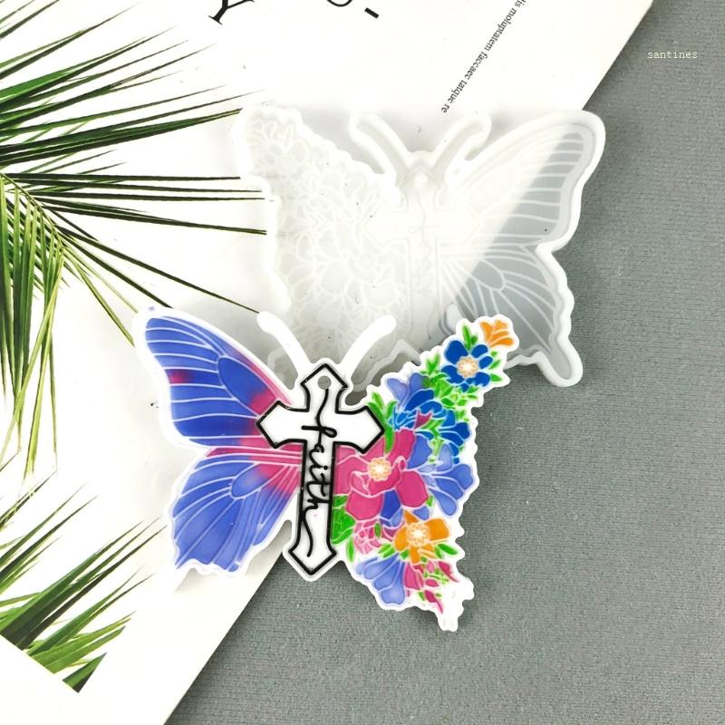 Khuôn Silicone Làm Móc Khóa Bằng Resin Sáng Bóng DIY