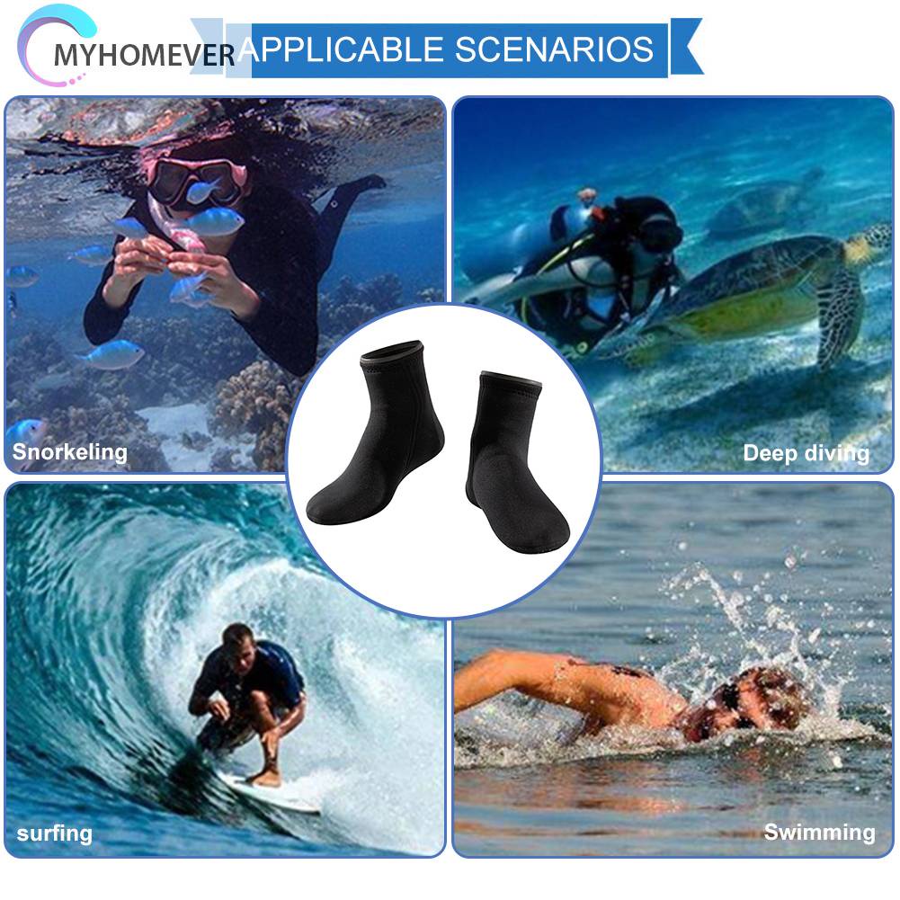 Vớ Đi Biển Bằng Neoprene Gọn Nhẹ Chống Trượt Giữ Ấm Mùa Đông Cho Nam Nữ