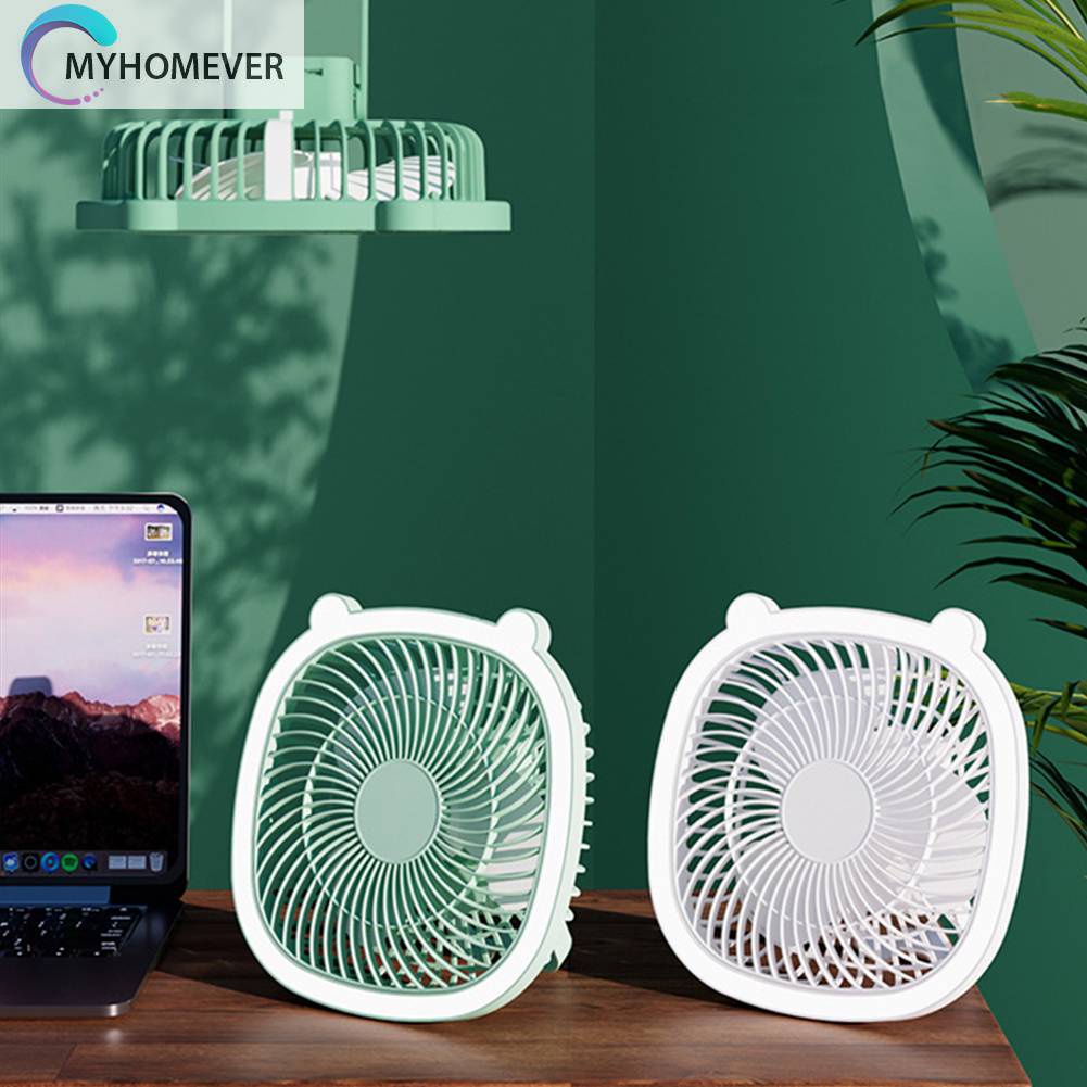 Quạt Điện Làm Mát 3 Tốc Độ 1200MAH Có Thể Gập Lại Cho Văn Phòng / Nhà Ở