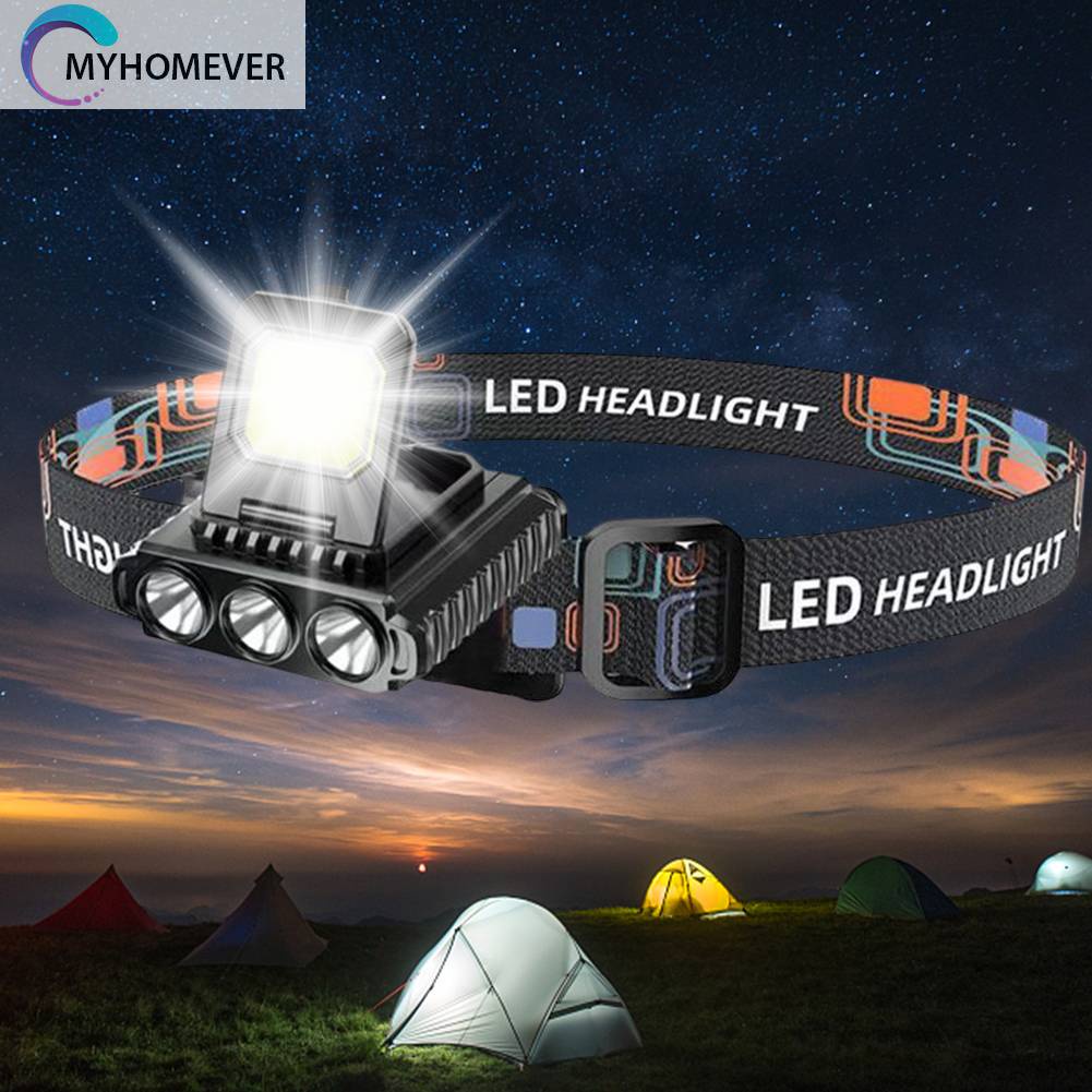 Đèn LED COB Cổng Sạc USB Kẹp Mũ Lưỡi Trai Có Thể Điều Chỉnh Cho Hoạt Động Ngoà