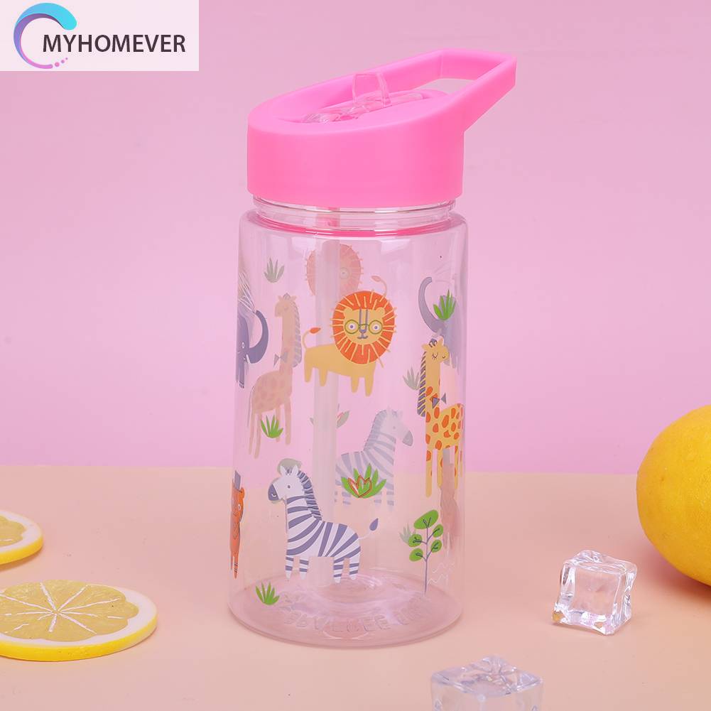 Bình Nước Thể Thao 450ML Có Ống Hút Dễ Thương Cho Bé