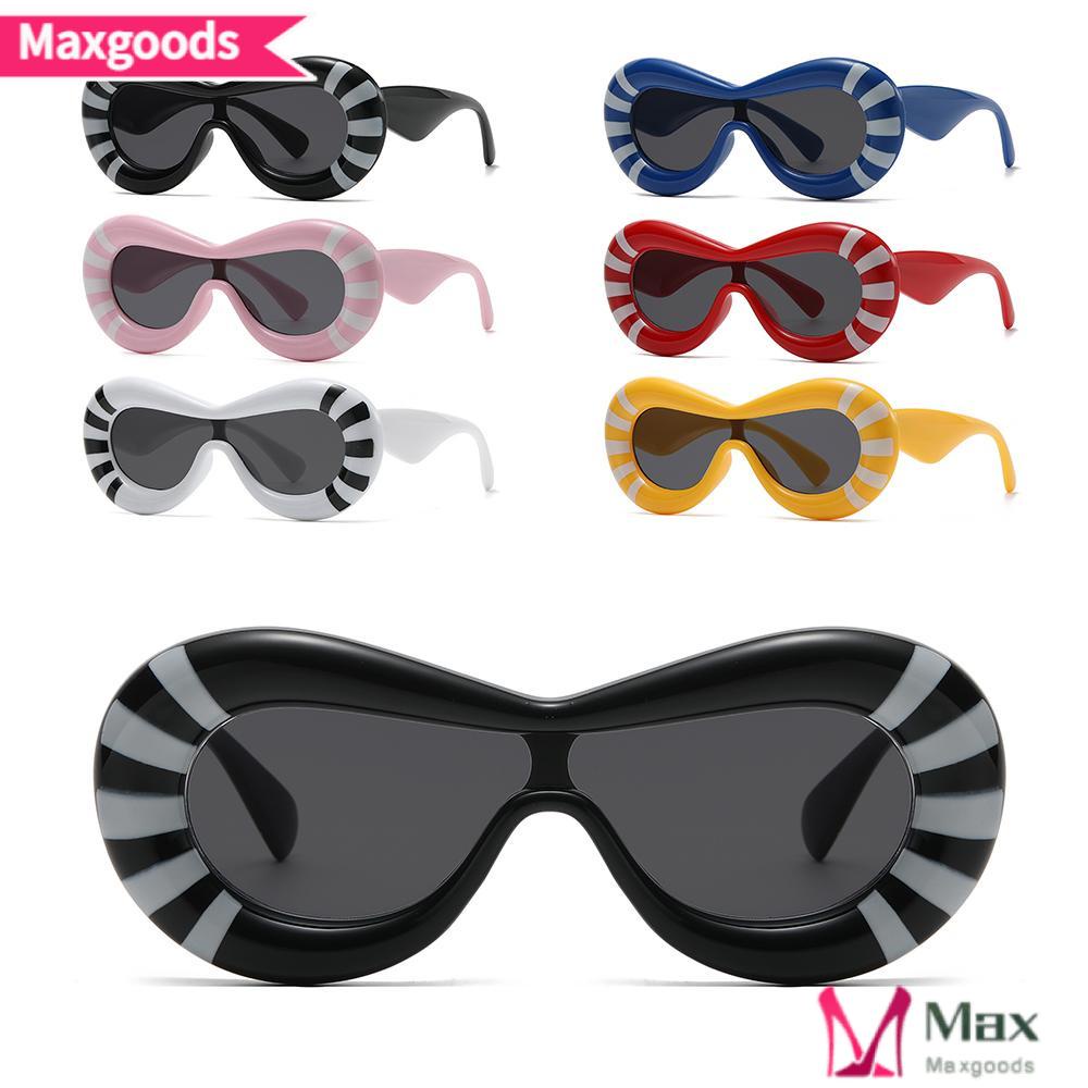 MAXG Kính Mát Oval Y2K Thời Trang Cho Nam Nữ