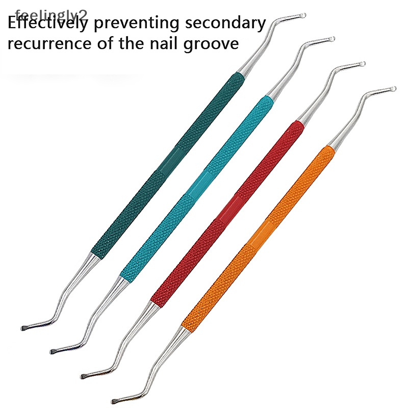 [Hàng Có Sẵn] Dụng Cụ Làm Sạch Móng Hai Đầu Bằng Thép Không Gỉ
