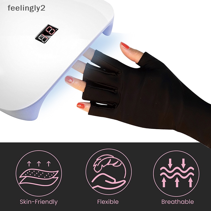 1 Đôi Găng Tay Chống Tia UV Bảo Vệ Móng Nghệ Thuật