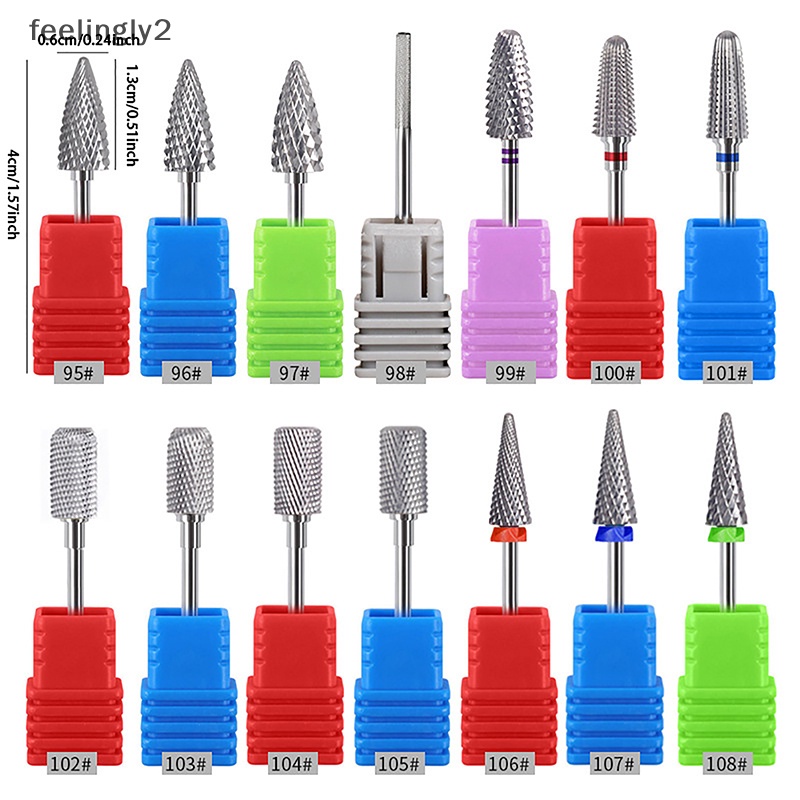 [Hàng Có Sẵn] Mũi Khoan Móng Tay Bằng Thép Vonfram Chất Lượng Cao