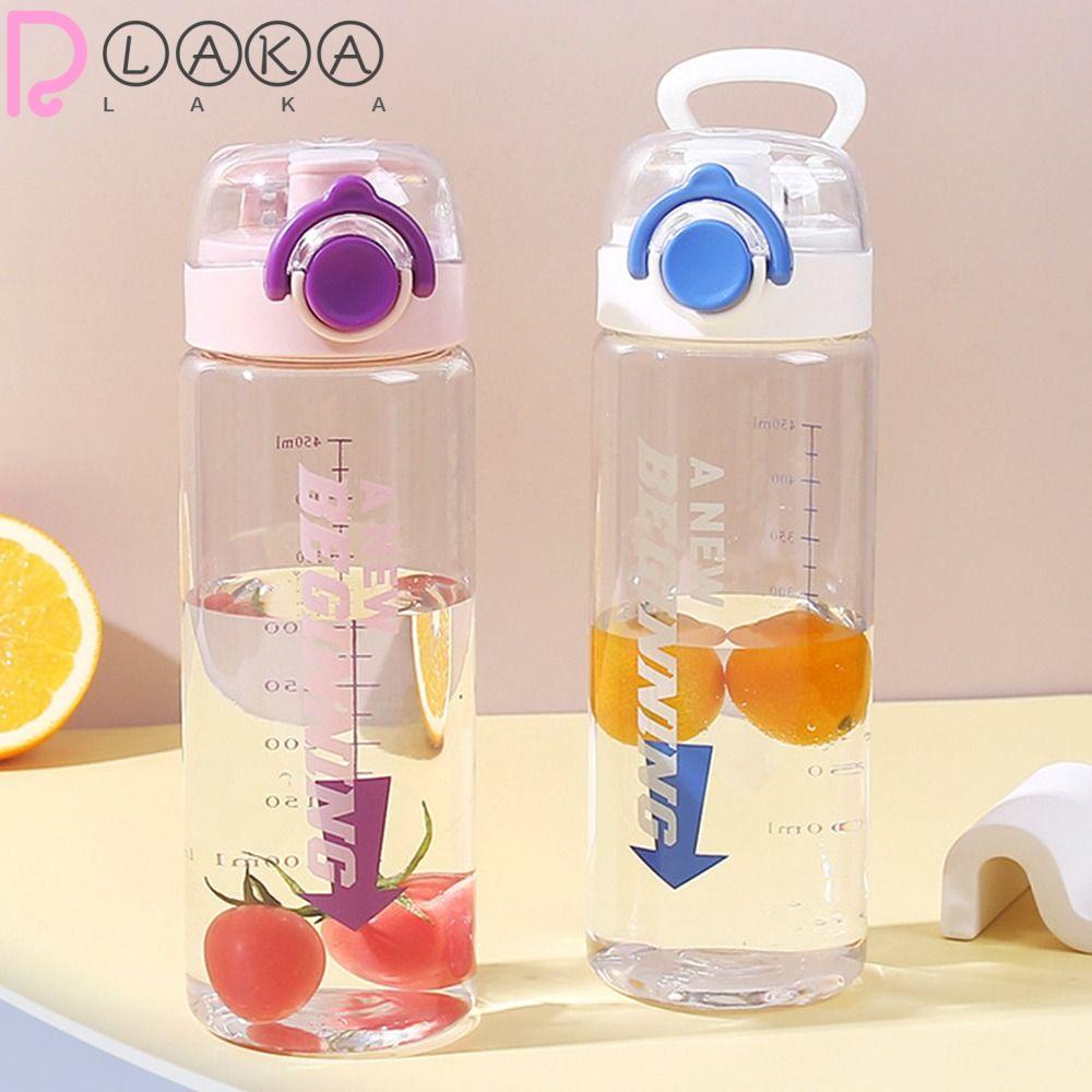 LAKAMIER Bình Nước Thể Thao Trong Suốt Tiện Dụng Cho Bé