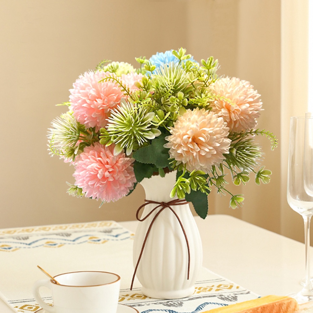 Bó Hoa Cúc Giả 7 Bông Không Sử Dụng Dây Trang Trí Nhà Cửa / Tiệc Cưới
