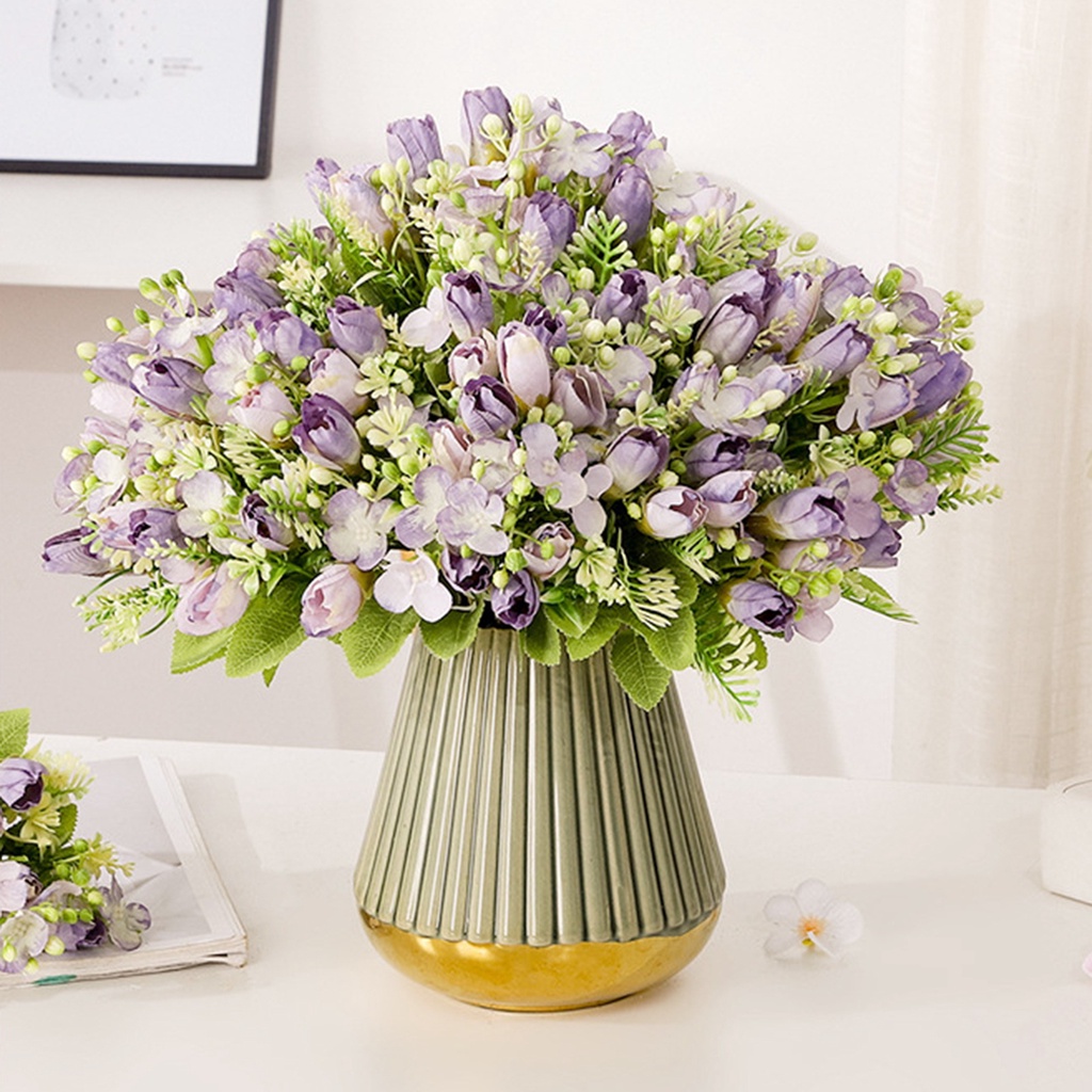 Hoa Tulip Nhân Tạo Dùng Trang Trí Nhà Cửa / Làm Đạo Cụ Chụp Ảnh