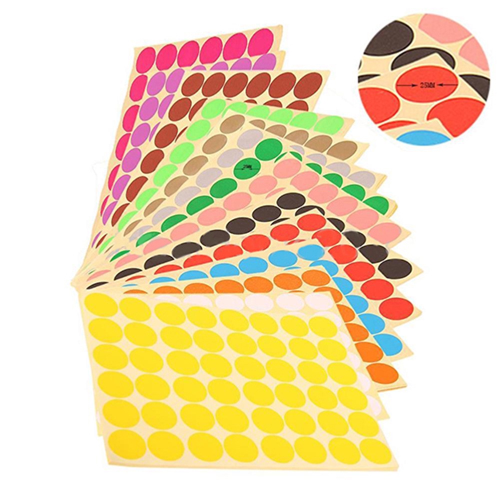 Set 720 Miếng Dán Hình Tròn 25mm Tự Dính Chuyên Dùng