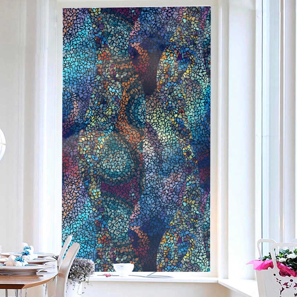 (Bất Ngờ) Phim Dán Cửa Sổ Thời Trang Không Keo Dán Hình Lưới Bắt Cá Voi / Dream Catcher Trang Trí