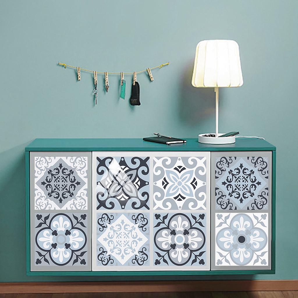 Bộ 10 Miếng Dán Tường Tự Dính Chống Nước Chống Ẩm Chống Dầu Chịu Nhiệt Độ Cứng Cao Trang Trí Nhà Cửa