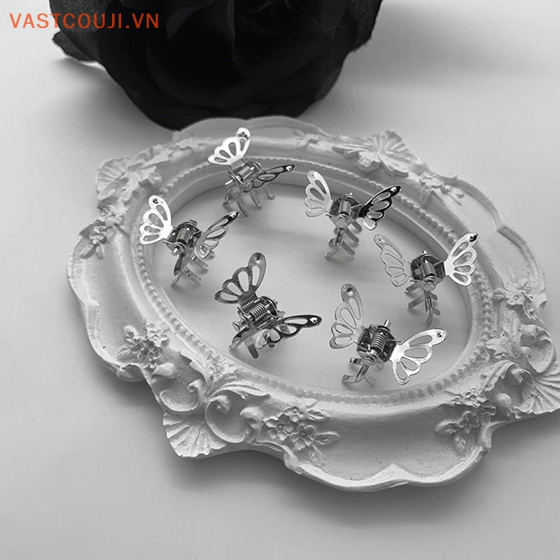 1 Kẹp Tóc Kim Loại Hình Bướm Rỗng Dễ Thương Cho Bé Gái