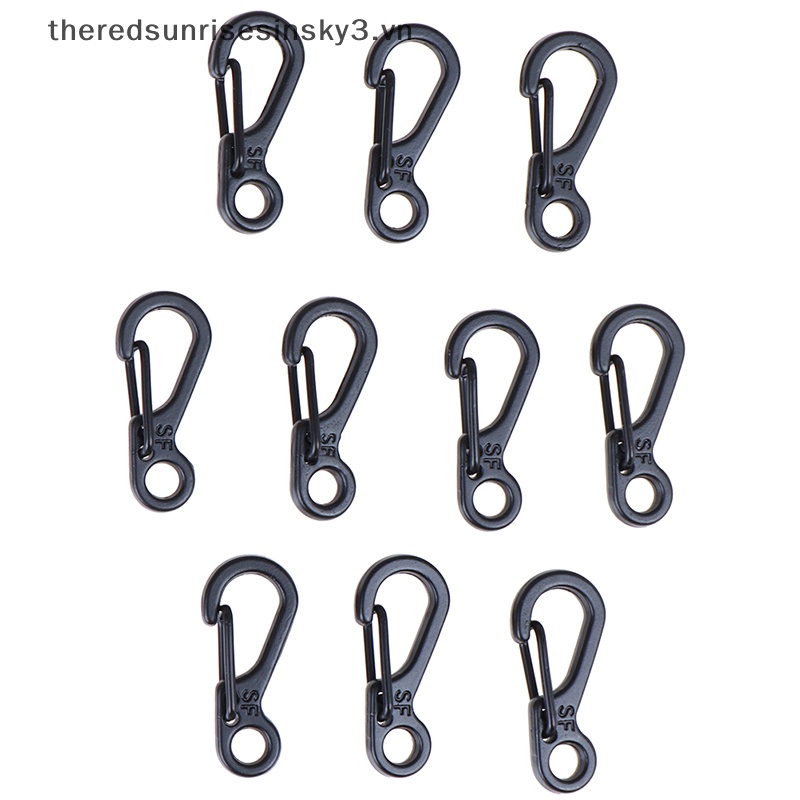 Set 10 Móc Khóa Carabiner Mini Thời Trang Dùng Cắm Trại