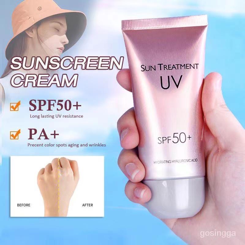 Kem Chống Nắng Top 1 Tại Hàn-Chống Tia Uv Chống Nắng + Làm Trắng + Dưỡng Ẩm 3 Trong 1，spf50+, Pa+++, Tạo Màng Trong 3 Giây, Kéo Dài 12.5 Giờ, Thích Hợp Cho Mọi Loại Da
