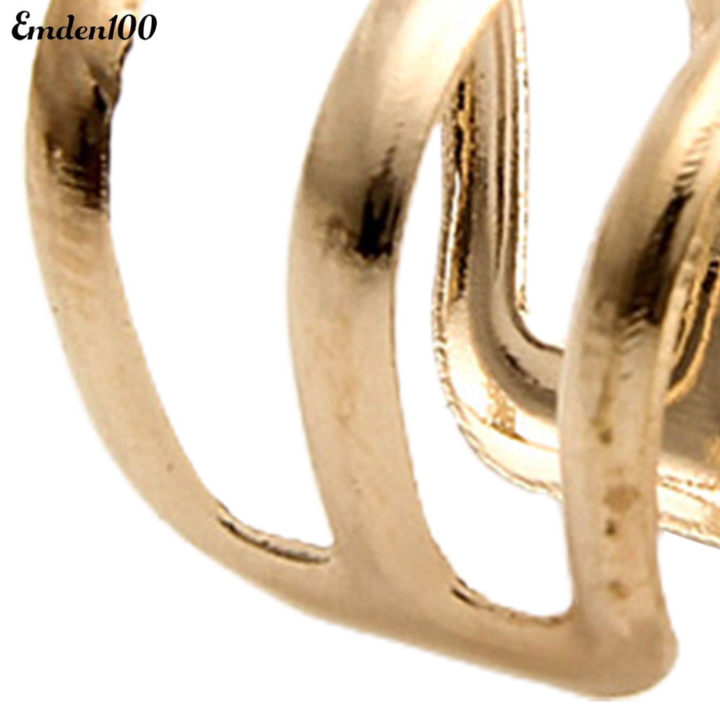 1 Chiếc Nhẫn Đeo Vành Tai 3 Ngón Thời Trang Cho Nữ