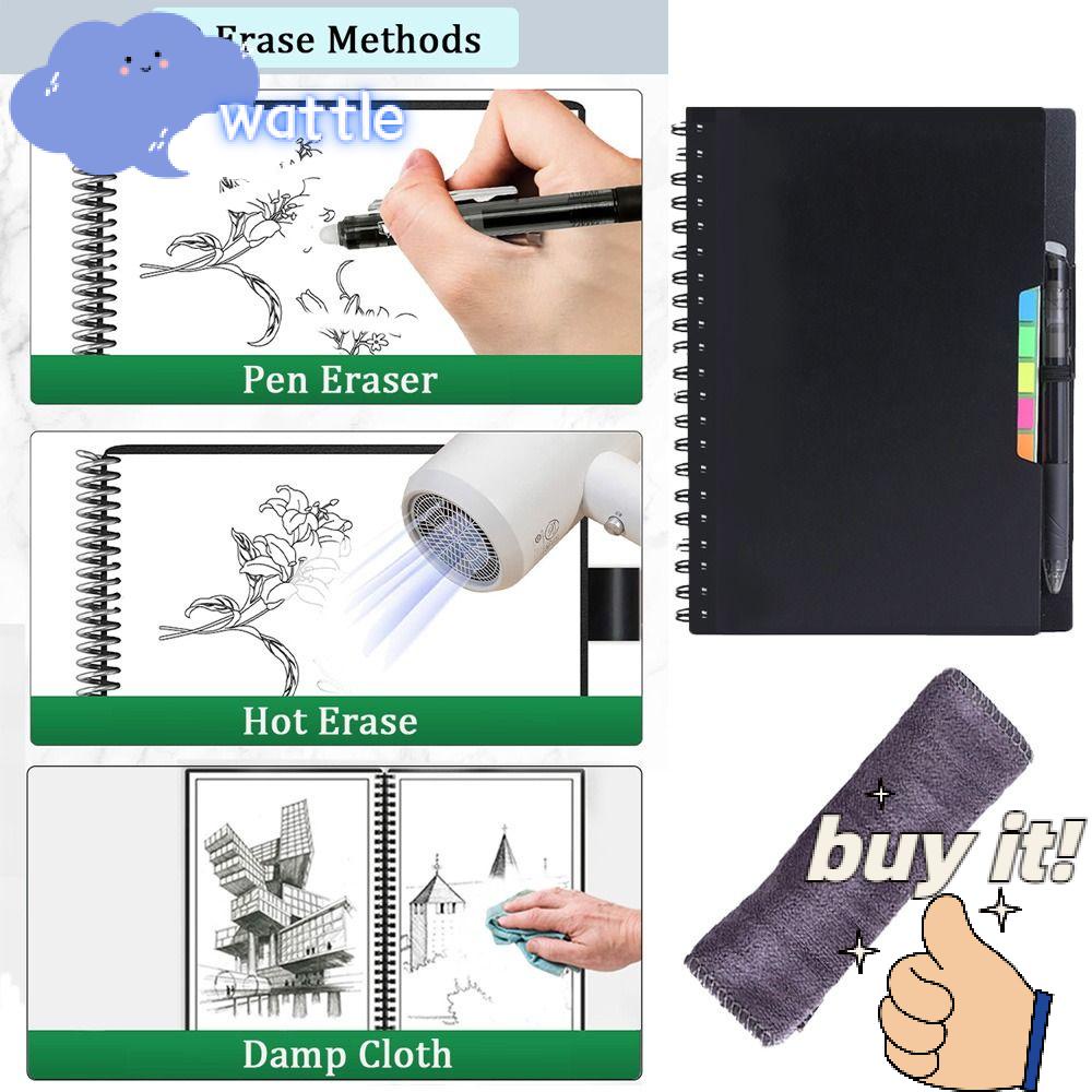 WATTLE Sổ Ghi Chú Thông Minh Khổ A5 Tiện Lợi