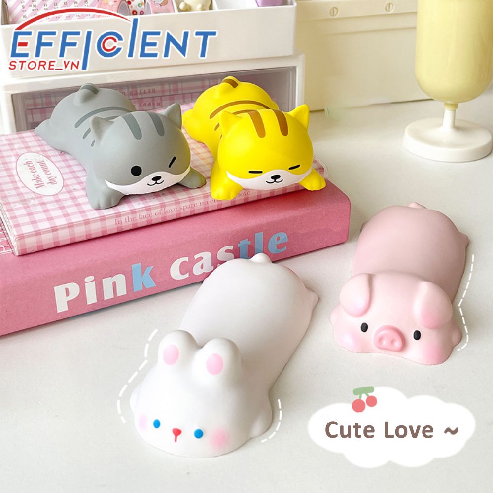 Kawaii Creative Silicone 3d Cổ Tay Nhỏ Tấm Lót Chuột Mini Lợn Dễ Thương Thỏ Chó Mèo Thiết Kế Hình Dạng Động Vật Bộ Nhớ Công Thái Học Mút Hỗ Trợ Cổ Tay Gối Nghỉ Đệm Thảm hiệu quả.store vn