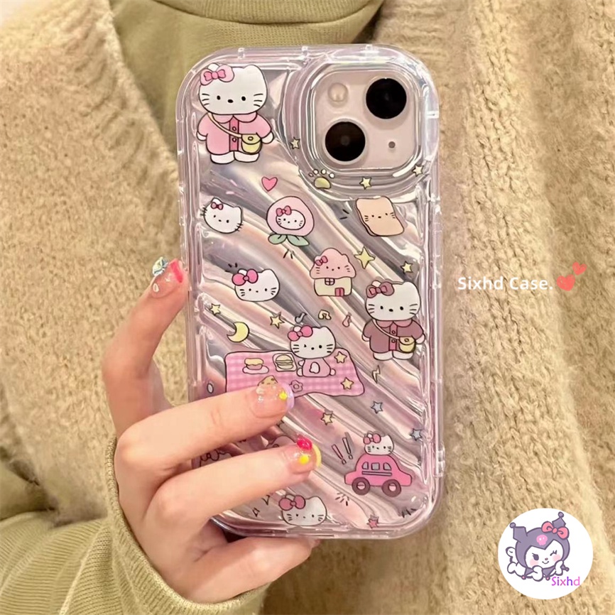 Ốp Lưng  iPhone 8 7 6 6s Plus 11 14 13 12 Pro Max SE2020 X Xr Xs Max sixhd Ốp Điện Thoại Dẻo Màu Laser Họa Tiết Mèo / Mặt Trăng 3D Cho