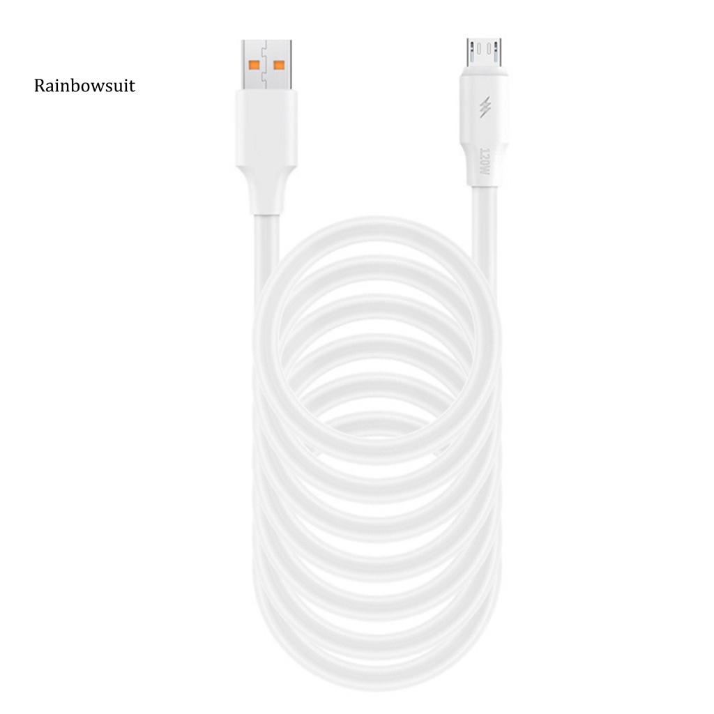 Dây Cáp Sạc Nhanh 8Pin Micro USB Type-C 2 Trong 1 120W Cho Văn Phòng