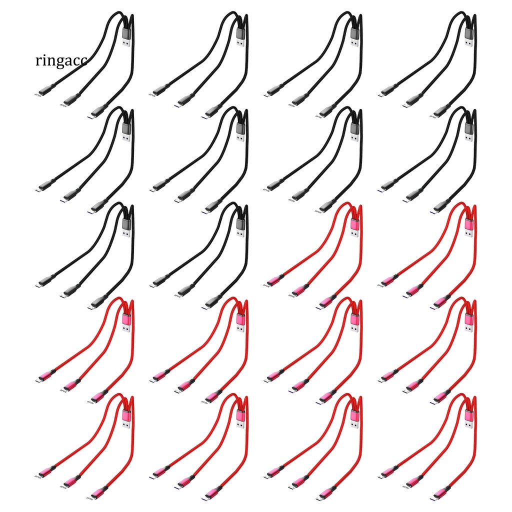 Dây Cáp Sạc Nhanh RGA 3 Trong 1 Loại C 8-pin Micro USB Type-C Dành Cho Điện Thoại Thông Minh