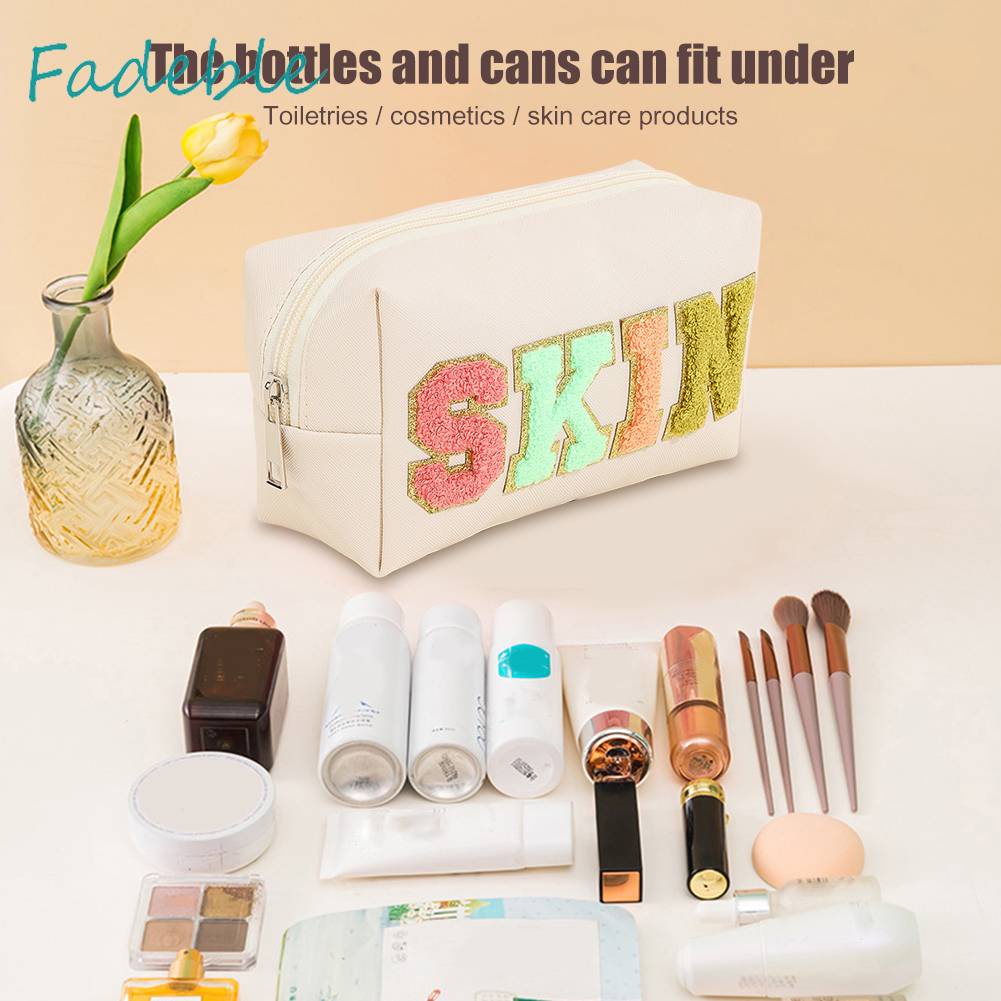 Túi Đựng Mỹ Phẩm Da PU Sức Chứa Lớn Tiện Dụng Cho Nữ